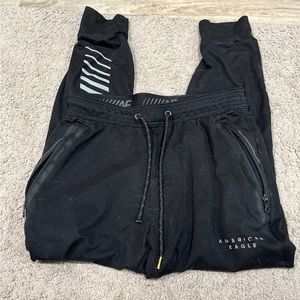 American eagle flex black joggers size small